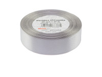 Wstążka satynowa 25mmx32m srebrna 2 Brewis